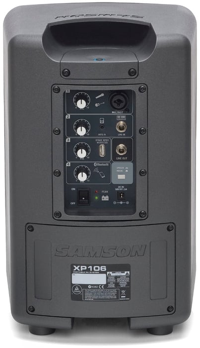 Samson Expedition XP106 6" Battery-Powered 2-Way Portable PA With Bluetooth