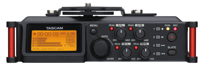 Tascam DR-70D 4-Track Linear PCM Recorder For DSLR Camera