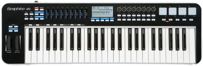 Samson Graphite 49 Graphite 49-Key USB/MIDI Keyboard Controller With Komplete Elements