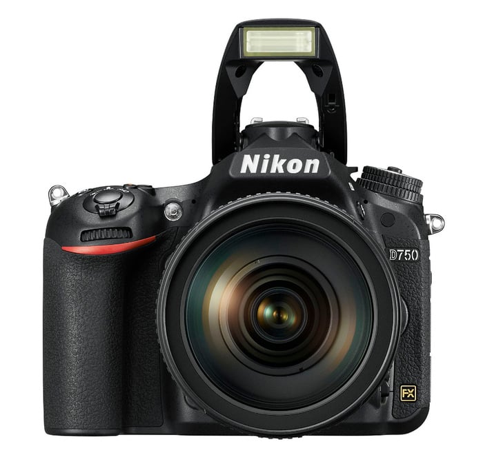 Nikon D750 DSLR Camera 24.3MP, With AF-S NIKKOR 24-120mm F/4G ED VR Lens