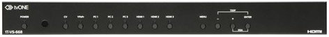 tvONE 1T-VS-668 Universal Switcher/Scaler With HDMI Audio Embedding/De-Embedding