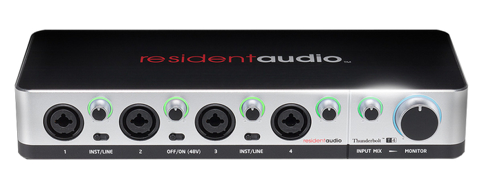 Resident Audio T4 4-Channel Bus Powered Thunderbolt Interface