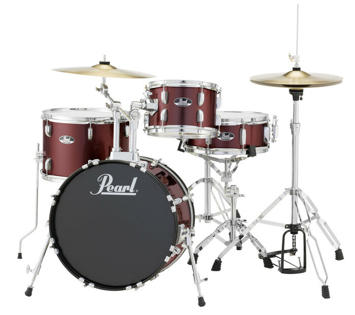 Pearl Drums RS584C/C91 4-Piece Drum Set In Wine Red With Cymbals And Hardware