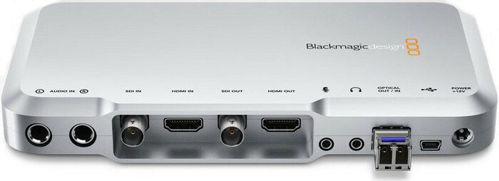 Blackmagic Design ATEM Camera Converter Battery Powered Optical Fiber Converter And Extender With Talkback, Tally And Mic Inputs
