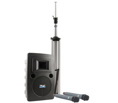 Anchor LIB-BPDUAL-WH8000 Liberty Dual Basic Package Portable PA With Handheld Mic And Wireless Transmitter/Mic
