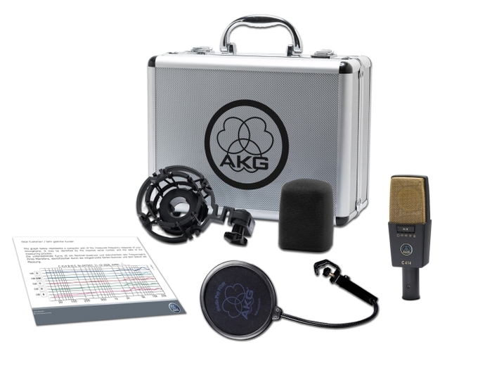 AKG C414 XLII Multi-Pattern Condenser Microphone With Accessories