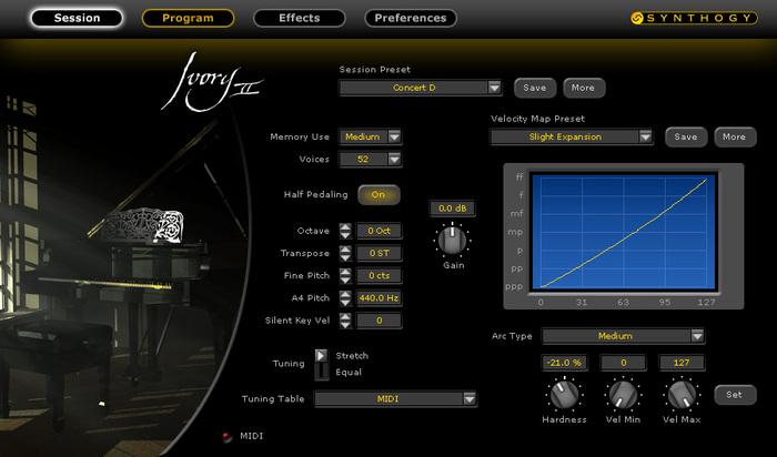 Synthogy IVORY2-GRAND-P-E Ivory II Grand Piano Piano Collection Virtual Instrument Software