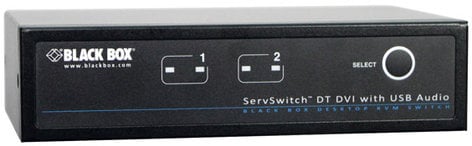 Black Box Network Svcs KV9632A 2-Port ServSwitch DT DVI KVM Switch With Bi-Directional Audio