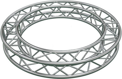 Global Truss SQ-C2-90 6.56' (2.0M) Square Truss Circle, 4x90 Degree Arcs