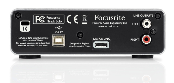 Focusrite iTrack Solo - Lightning 2x2 Audio Interface For PC / Mac / IPad With Lightning Connectivity