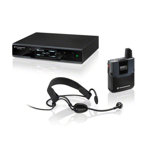 Sennheiser ew D1-ME 3 Evolution D1 Digital Wireless Headworn System With ME3-II Cardioid Head Mic