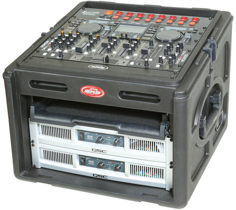 SKB 1SKB-R106 10RU Top, 6RU Bottom Hard Top Console Rack Case