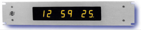 ESE ES-166UP-B 1" Rack-Mount Time Code Display, Black