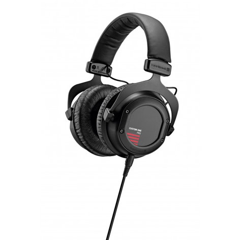 Beyerdynamic CUSTOM-ONE-PRO+BLACK Stereo Headphones, Detachable Cable And Interchangeable Designs, Black