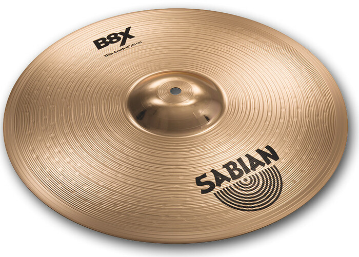 Sabian 41606X 16" B8X Thin Crash Cymbal