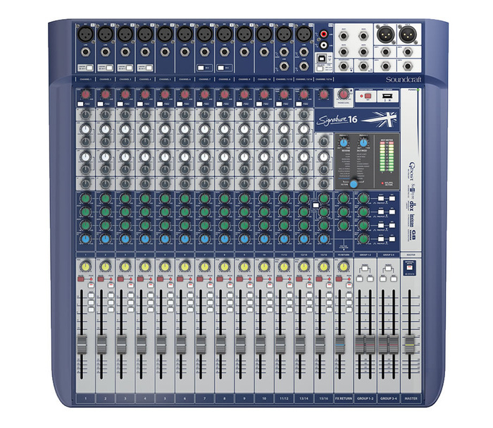 Soundcraft Signature 16 16-Channel Compact Analog Mixer With USB And Effects