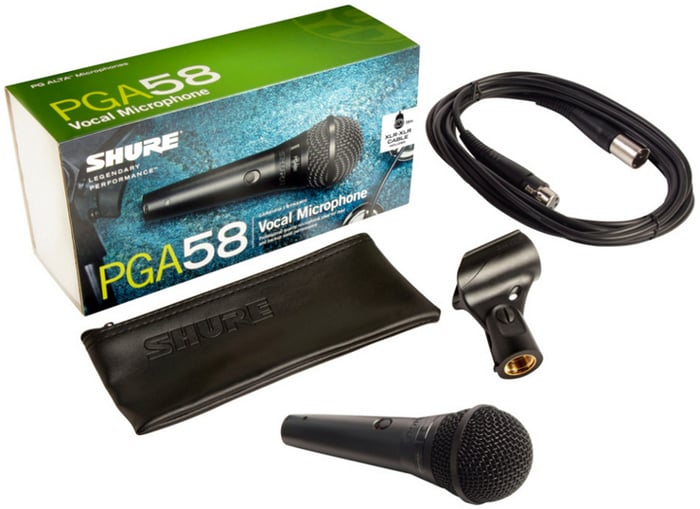 Shure PGA58-XLR Cardioid Dynamic Vocal Mic With XLR Cable