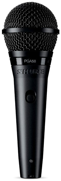 Shure PGA58-QTR Cardioid Dynamic Vocal Mic With 15' XLR To 1/4" Cable