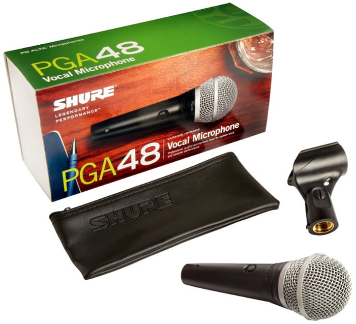 Shure PGA48-LC Cardioid Dynamic Vocal Microphone