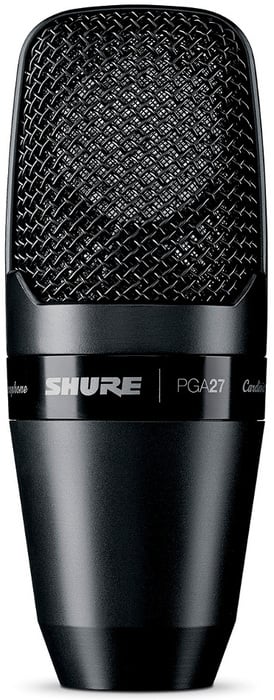 Shure PGA27-LC Cardioid Large-Diaphragm Side-Address Mic With Shock Mount And Carrying Case