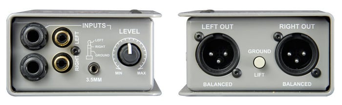 Radial Engineering Trim-Two Passive Stereo Direct Box With Level Control