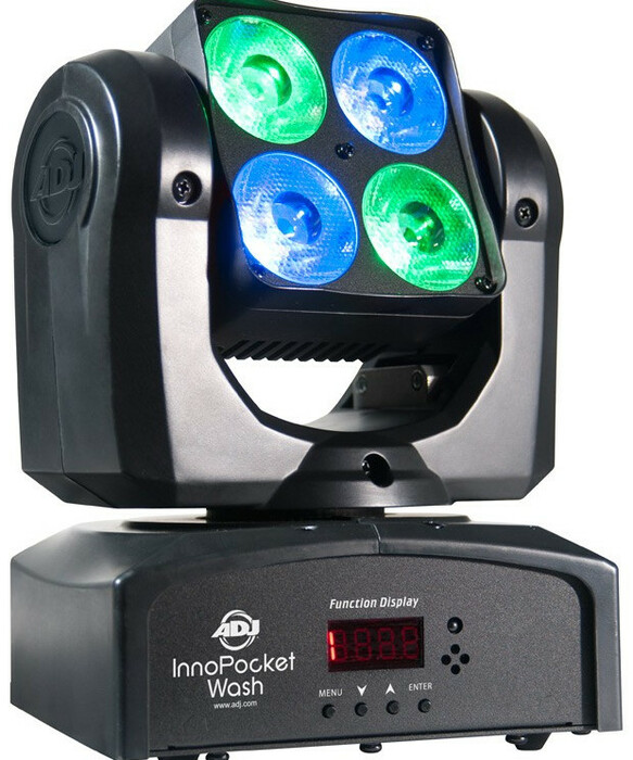 ADJ Pocket Wash Pak 2 InNo Pocket Moving Head LED Fixtures And F4 Par Bag