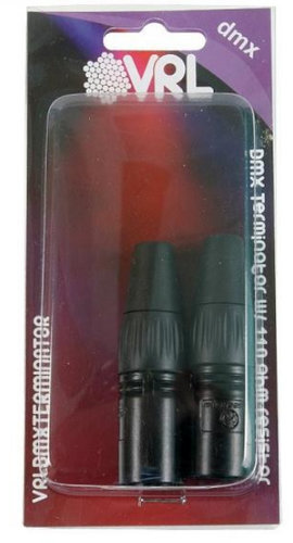 Elite Core VRLDMXTERMINATOR 3-pin And 5-pin DMX Terminator Set