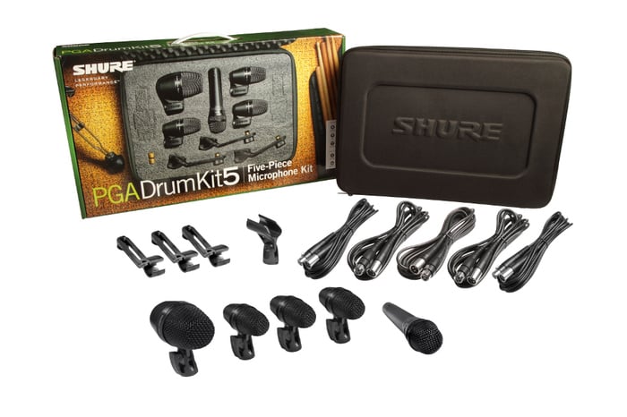 Shure PGADRUMKIT5 5-piece Drum Mic Kit