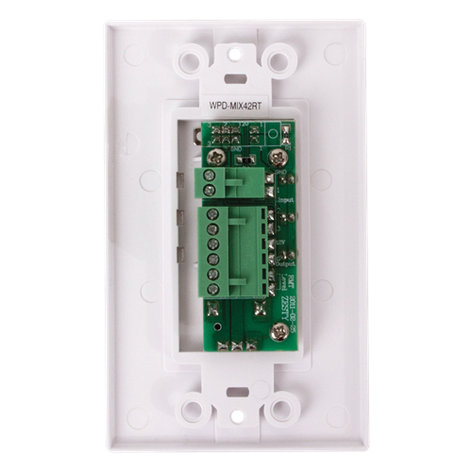 Atlas IED WPD-MIX42RT Wall Plate Input Selector With Volume Adjustment For TSD-MIX42RT Mixer