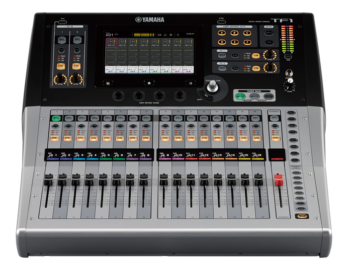 Yamaha TF1 Digital Mixing Console With 17 Motorized Faders And 16 XLR-1/4" Combo Inputs