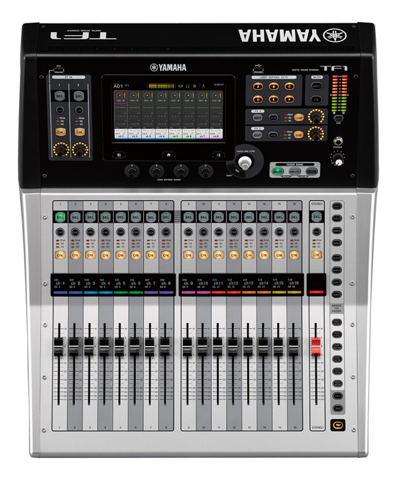Yamaha TF1 Digital Mixing Console With 17 Motorized Faders And 16 XLR-1/4" Combo Inputs