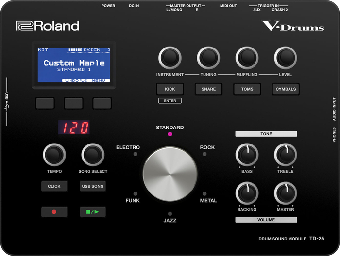 Roland V-Drums TD-25 Drum Sound Module Electronic Drum Sound Module With SUperNATURAL Sound Engine