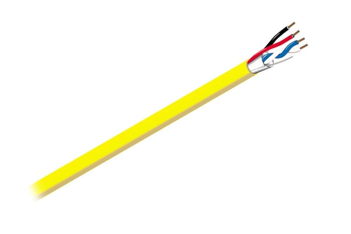 West Penn 77350YE0500 500' Media Control Cable, Yellow