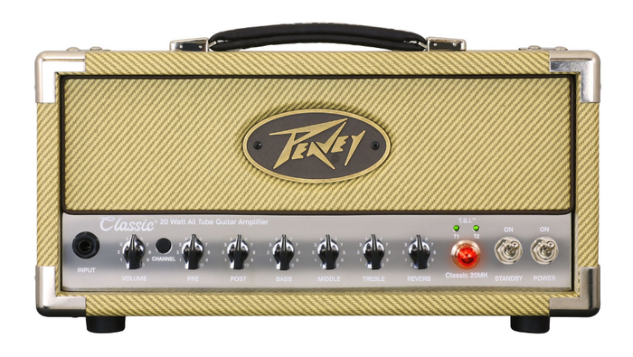 Peavey Classic 20 MH Classic Tube Guitar Amplifier Mini Head, 20/5/1W