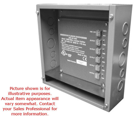 Doug Fleenor Design 1211-JBOX DMX Isolation Amplifier And Splitter In Junction Box, 1-Input, 11-Outputs