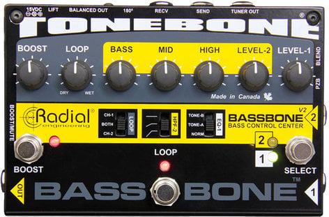 Radial Engineering Bassbone V2 2-Channel Bass Guitar Preamp And DI