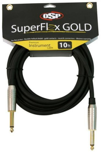 Elite Core SFI-10SS 10' 1/4" TS-M To 1/4" TS-M Premium Instrument Cable