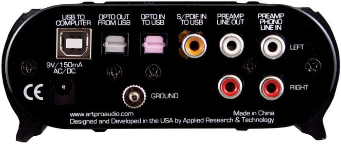 ART USBPHONOPLUSPS USB PhonoPlusPS Project Series USB 2.0 Audio Interface