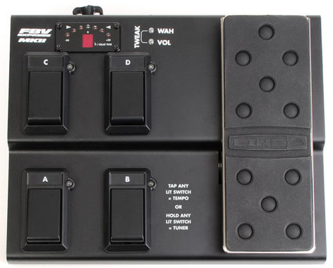 Line 6 FBV Express MkII Footswitch 4-Button Foot Controller For Line 6 Amps And PODs