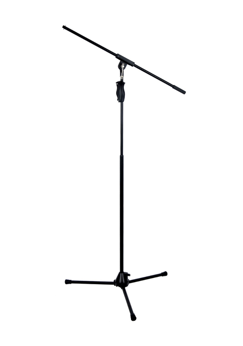 Hamilton Stands KB242M E-Trigger Tripod Base Microphone Stand With Fixed Boom Arm And One-Hand Clutch Height Adjustment