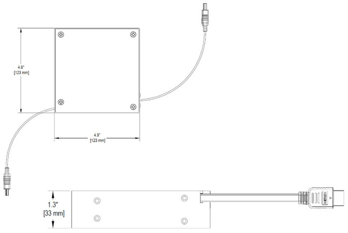 Altinex RT300-125 300125 HDMI Male-to-Male Retractable Cable