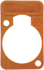 Neutrik DSS-ORANGE Orange Lettering Plate For D Connectors