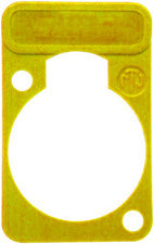 Neutrik DSS-YELLOW Yellow Lettering Plate For D Connectors