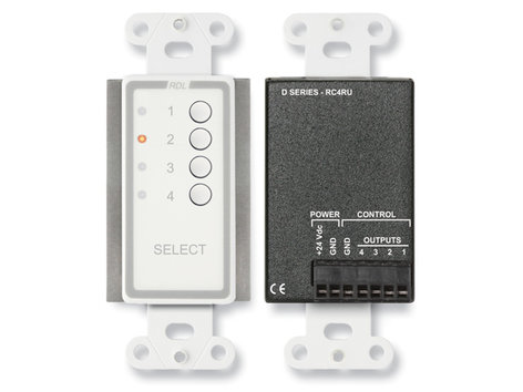 RDL D-RC4RU 4-Channel Remote Control For RACK-UPs