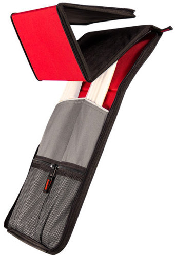 Sabian SSF12 Stick Flip Drumstick Bag In Black And Red