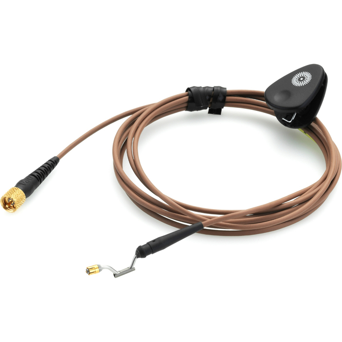 DPA CH16C03 4.2' Mic Cable For Earhook Slide With LEMO3 Connector, Brown