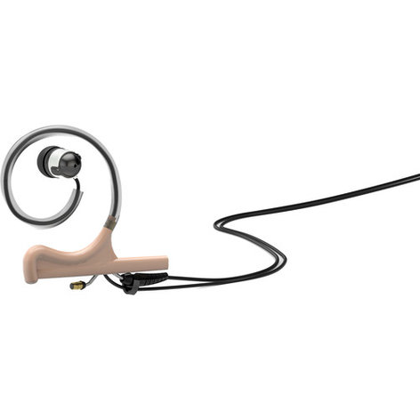 DPA HEF00-IE1-B D:fine Single Ear-Worn  Headset Mount With Single IEM And Microdot, Beige