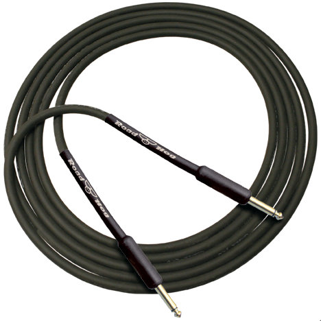 Rapco HOG-15B 15' 1/4" TS-M To 1/4" TS-M Instrument Cable, Black