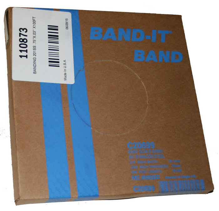 Biamp BAND100FT Community 100' Bracket Banding For PMB-1RR And PMB-2RR, Stainless Steel