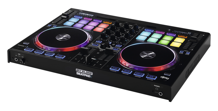 Reloop BEATPAD-2 BeatPad 2 2-Deck DJ Controller With 16 RGB-Backlit Drum Pads